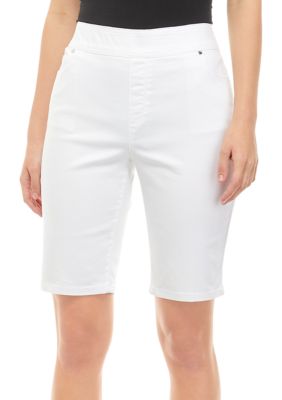 Kim Rogers® Petite Cotton Blend Bermuda Shorts | belk