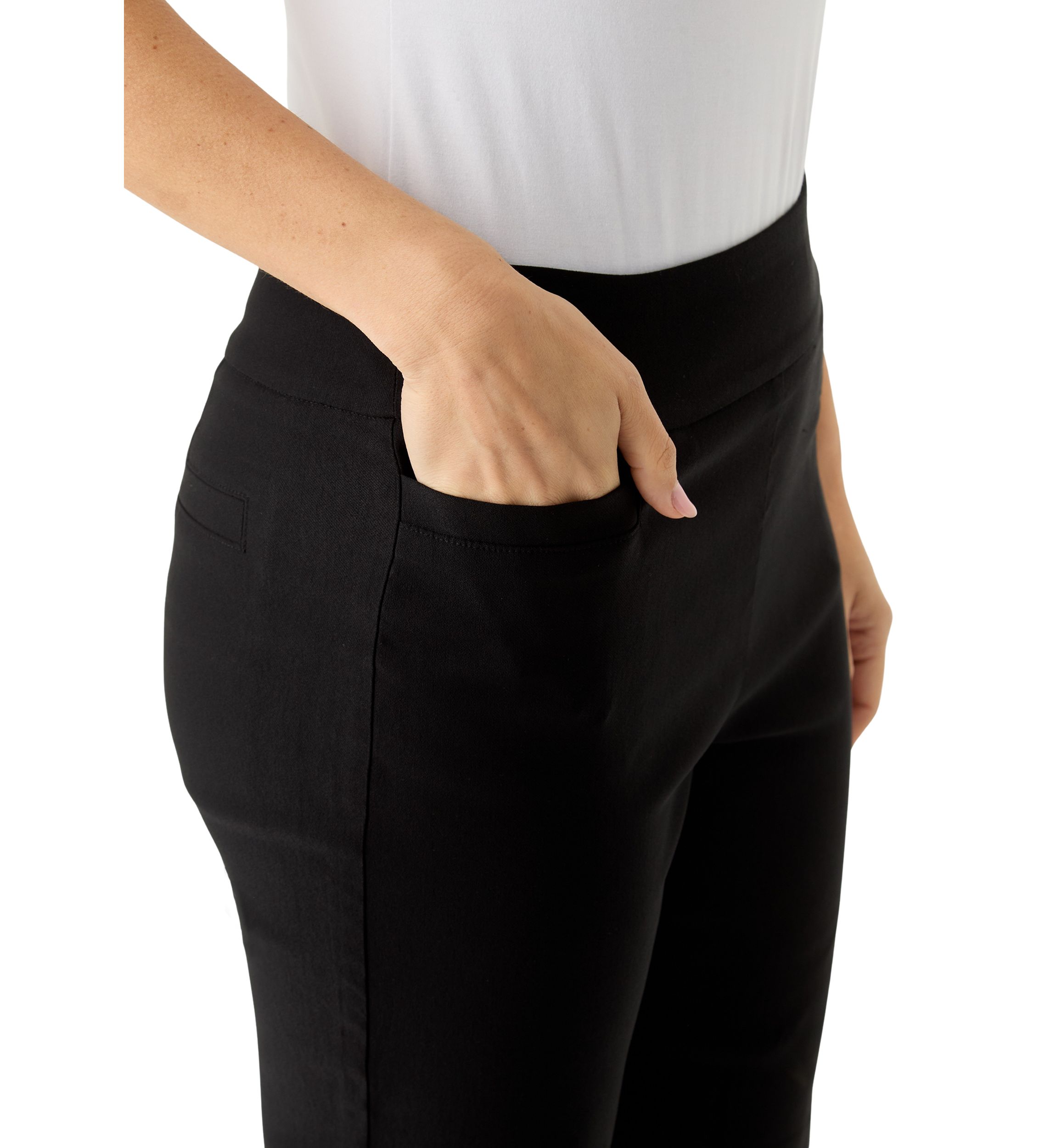 Petite Solid Bermuda Shorts