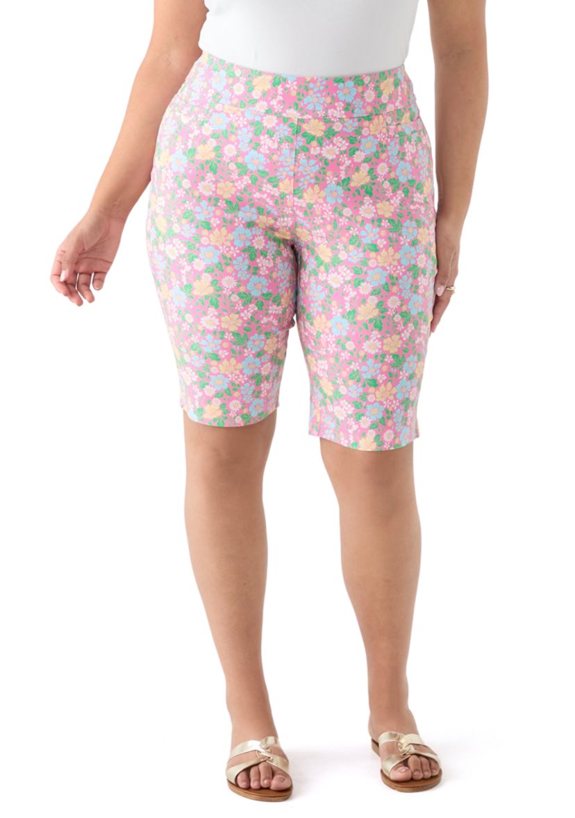 Plus Size Floral Skimmer Pants