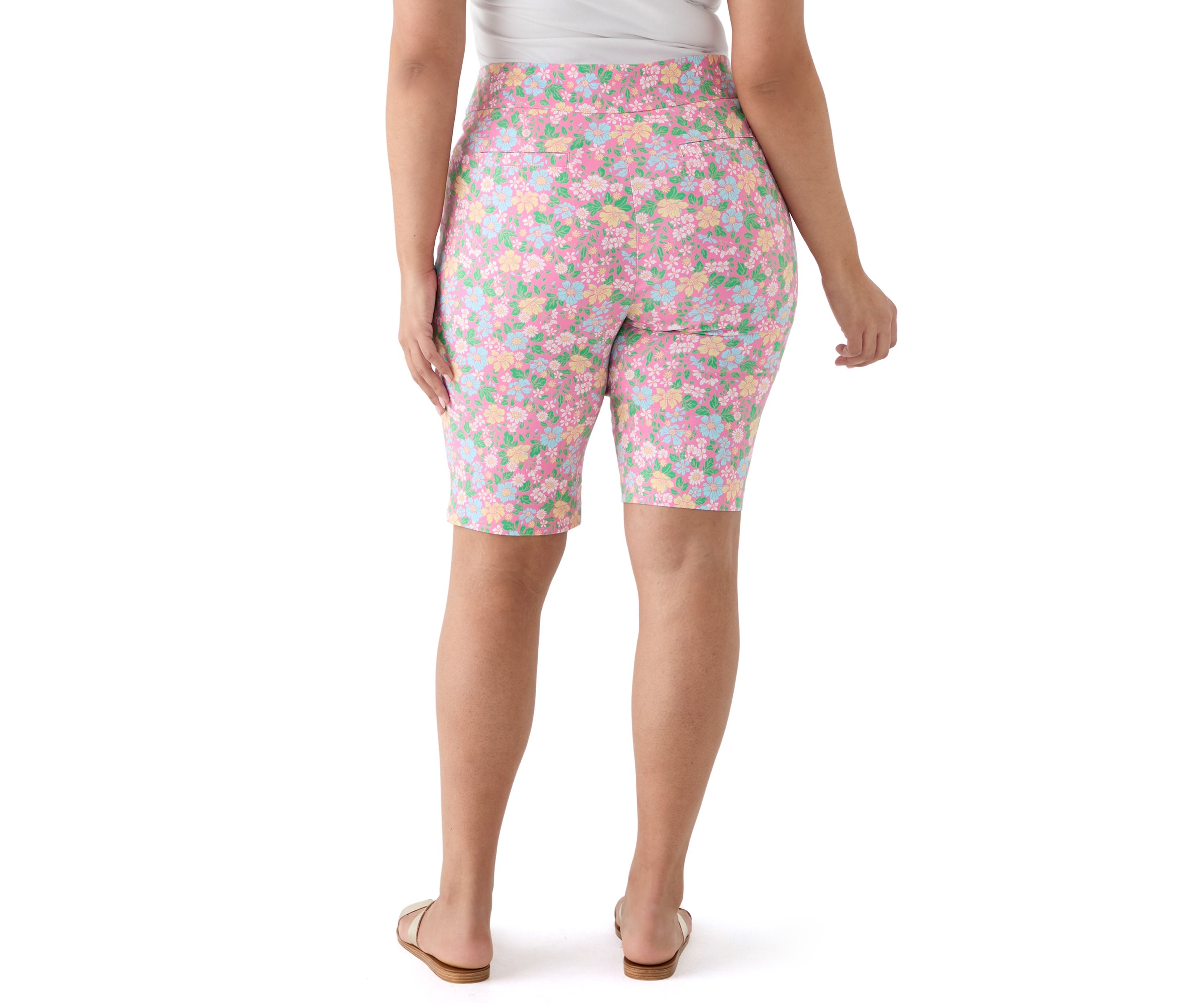 Plus Size Floral Skimmer Pants