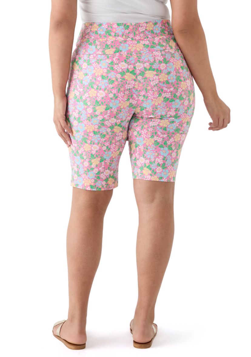 Plus Size Floral Skimmer Pants