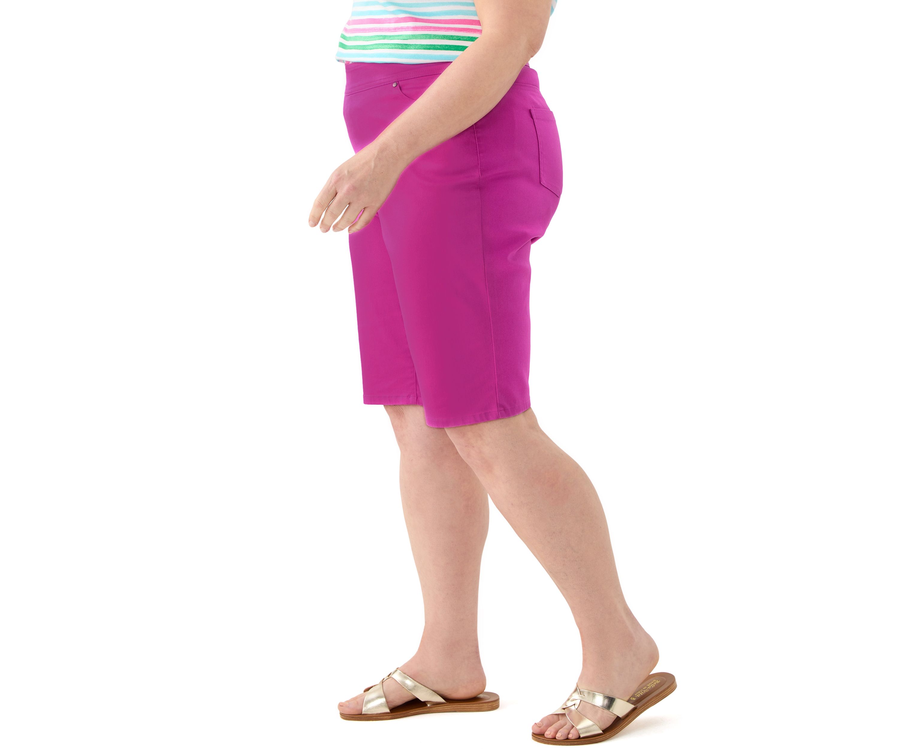 Plus Size Cotton Bermuda Shorts
