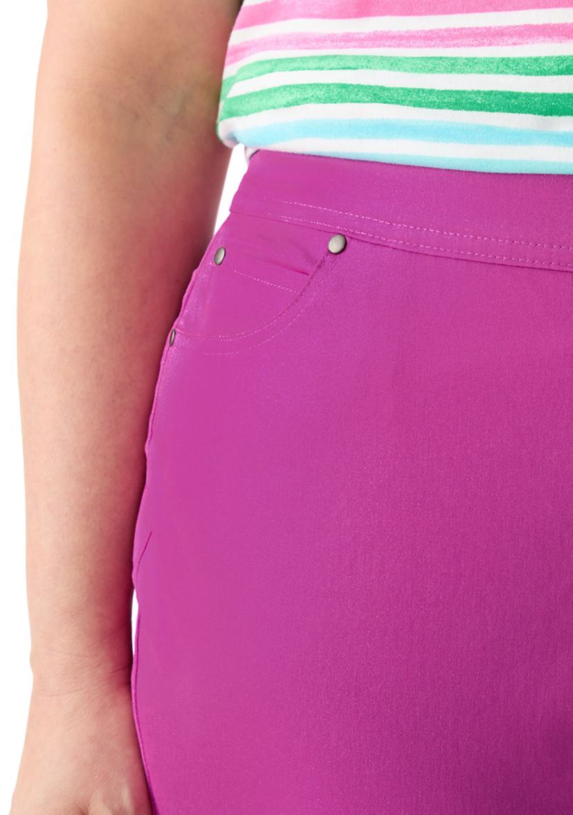 Plus Size Cotton Bermuda Shorts