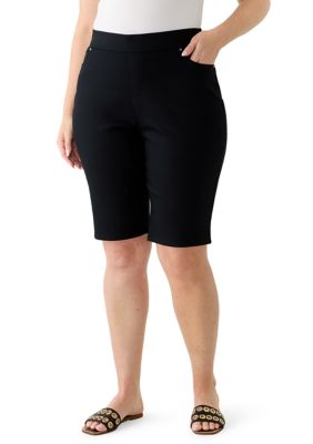 Kim Rogers Women's Plus Size Super Stretch Bermuda Shorts