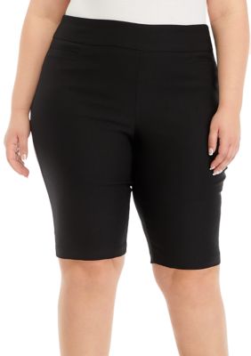 Kim Rogers® Women's Plus Size Millennium Solid Capris, Black, 22W