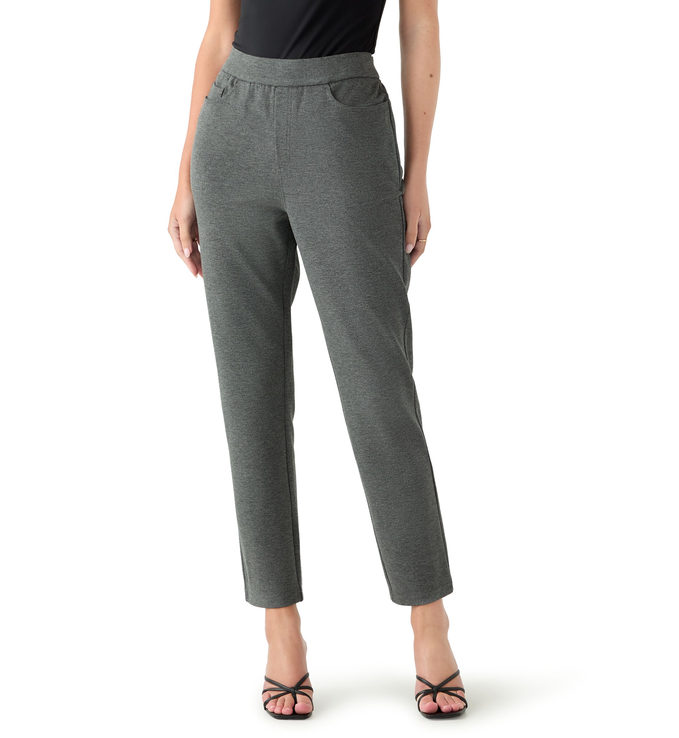 Womens Pull On Ponte Pants