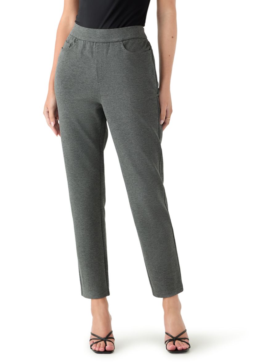 Womens Pull On Ponte Pants
