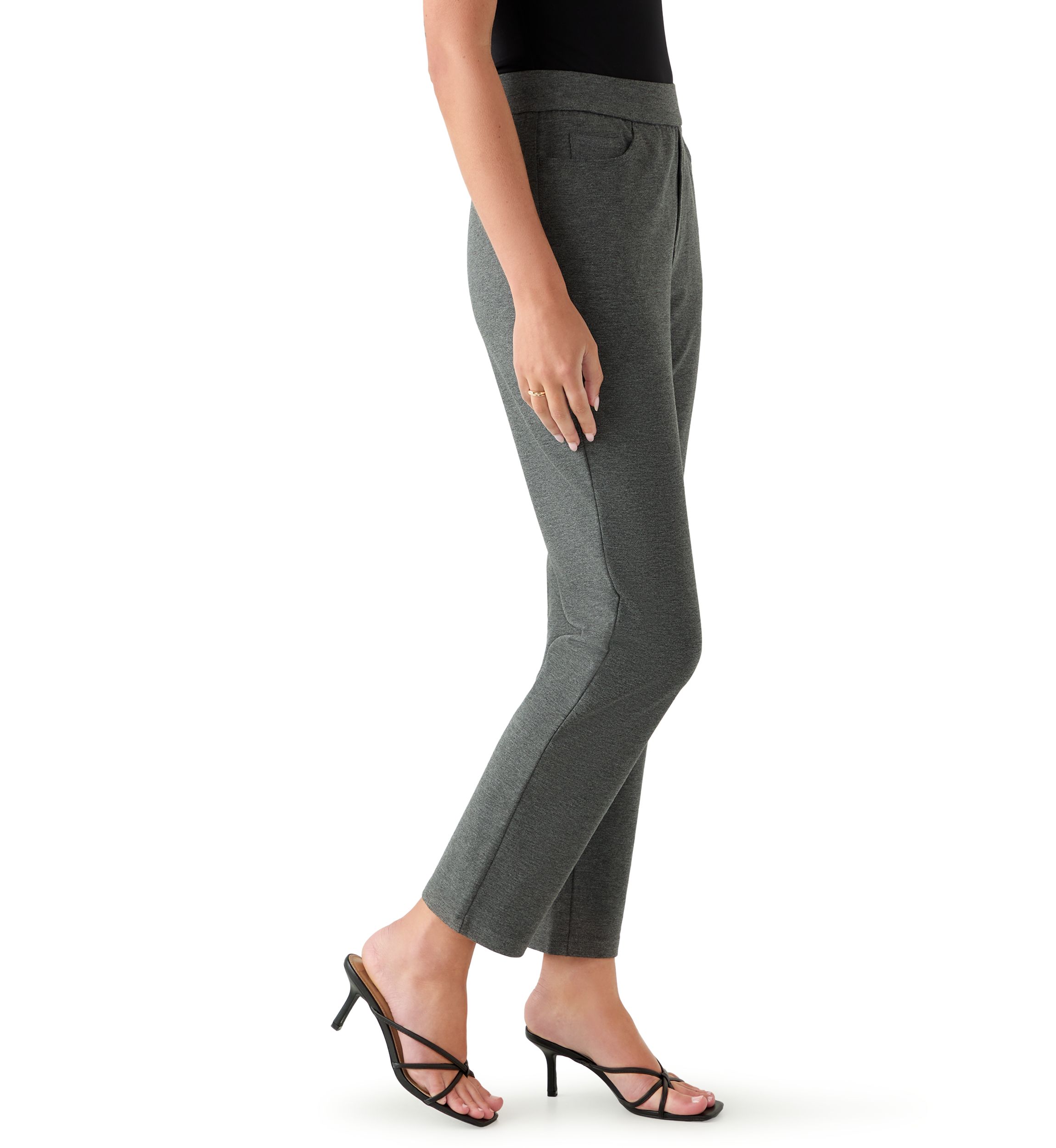 Womens Pull On Ponte Pants