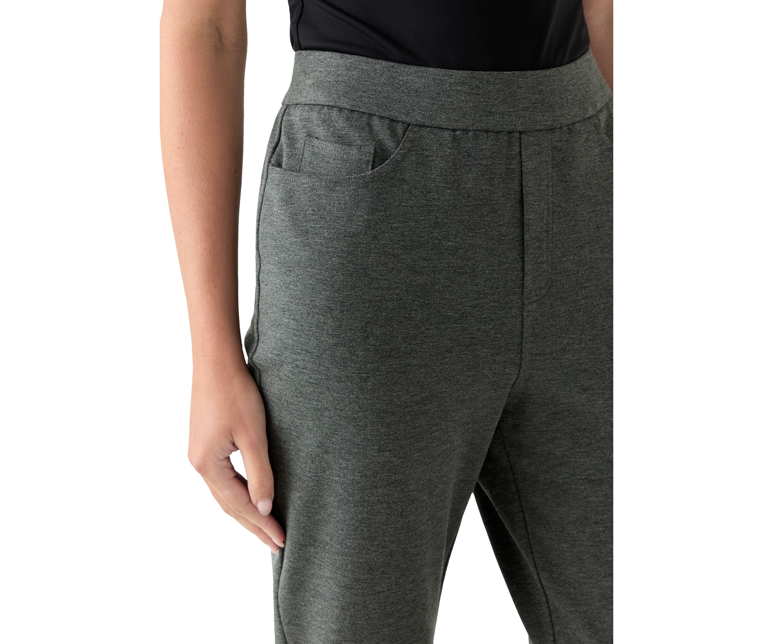 Womens Pull On Ponte Pants