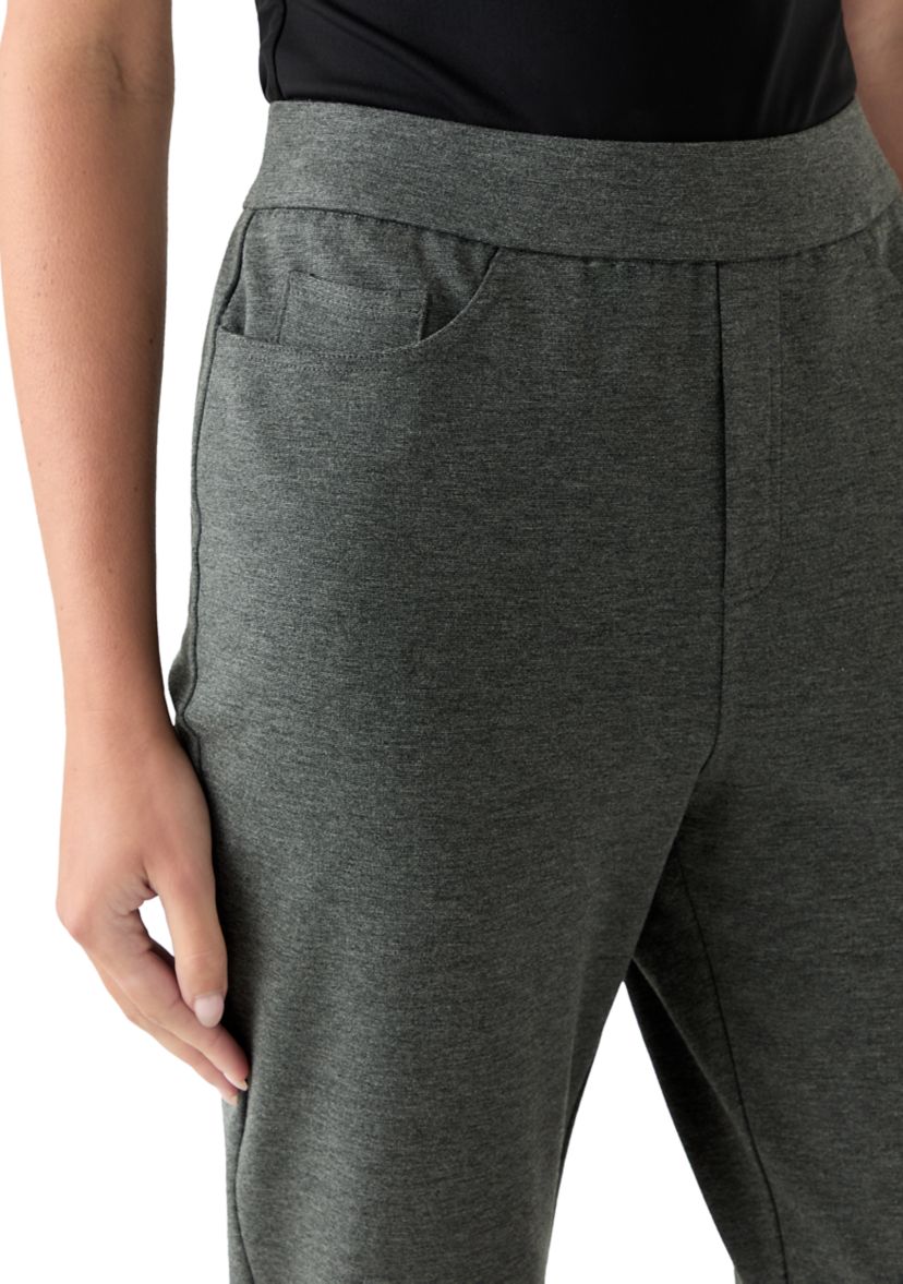 Womens Pull On Ponte Pants