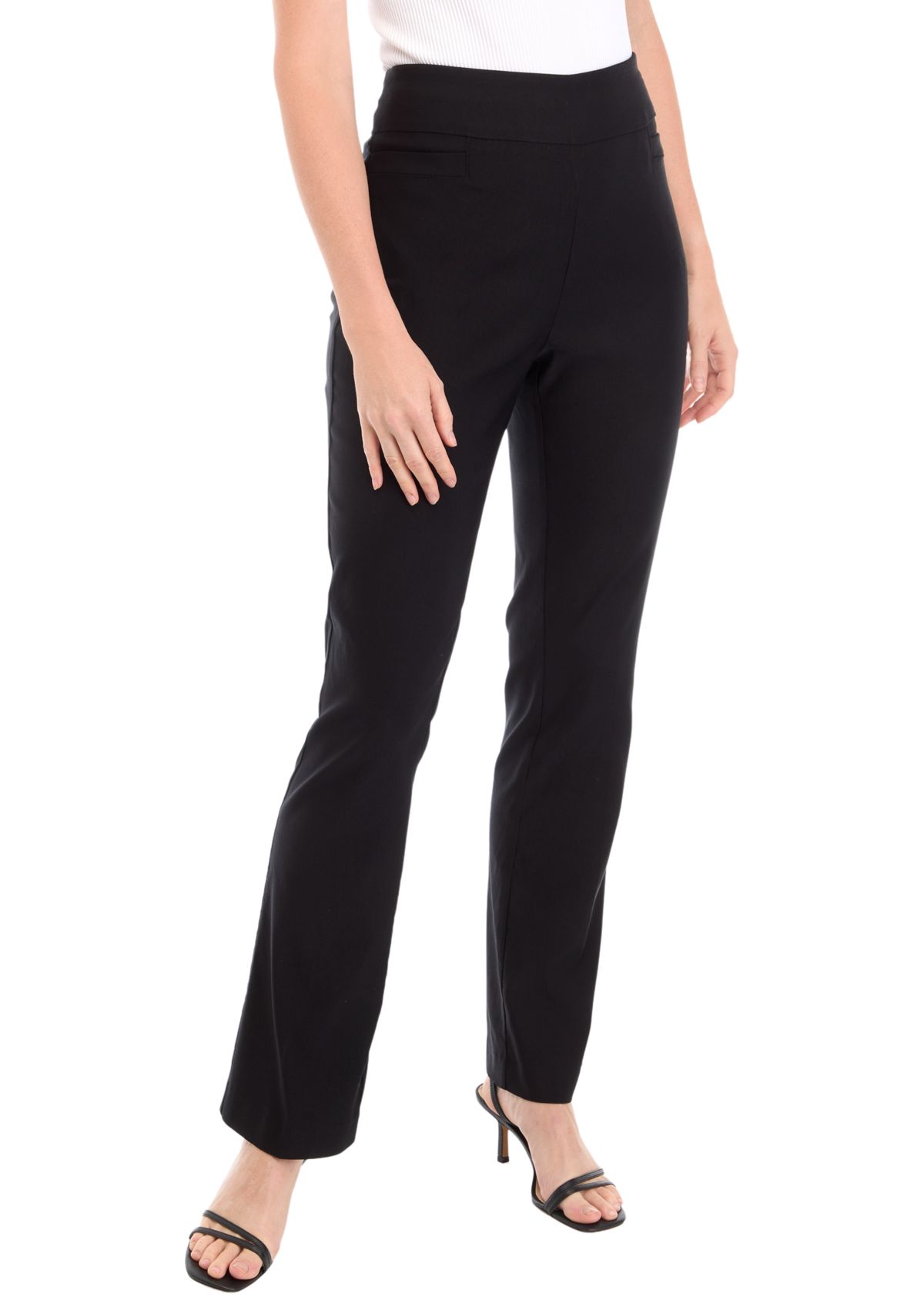 Womens Solid Bootcut Pants