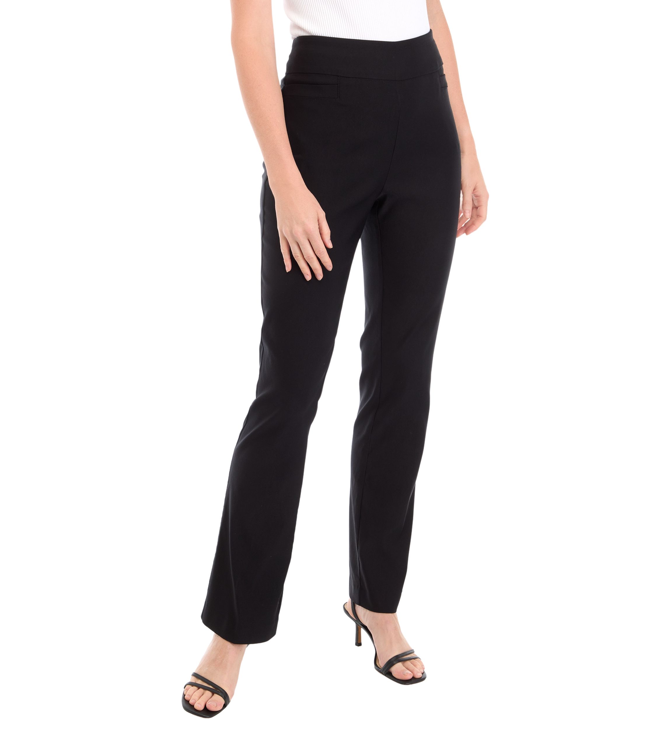 Womens Solid Bootcut Pants