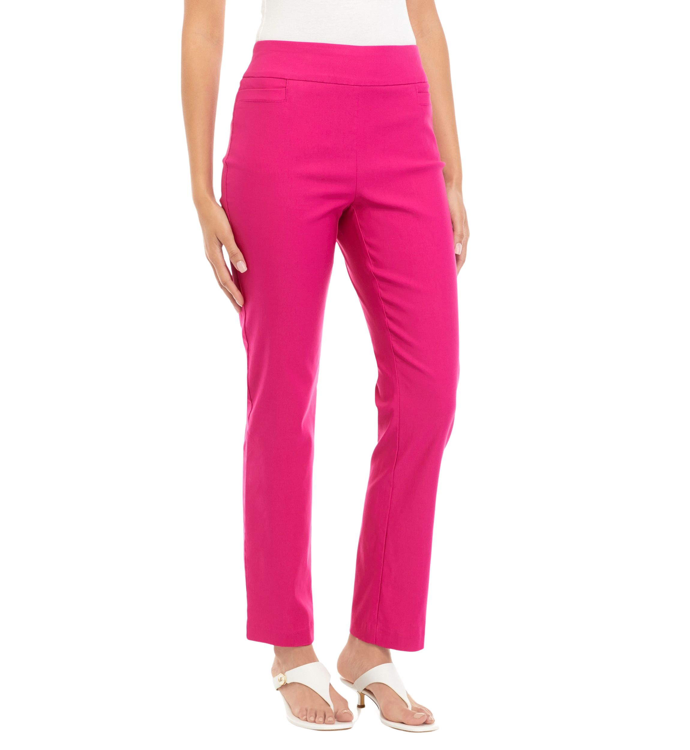 Womens Pink Vista Fashion Solid Millennium Pants 