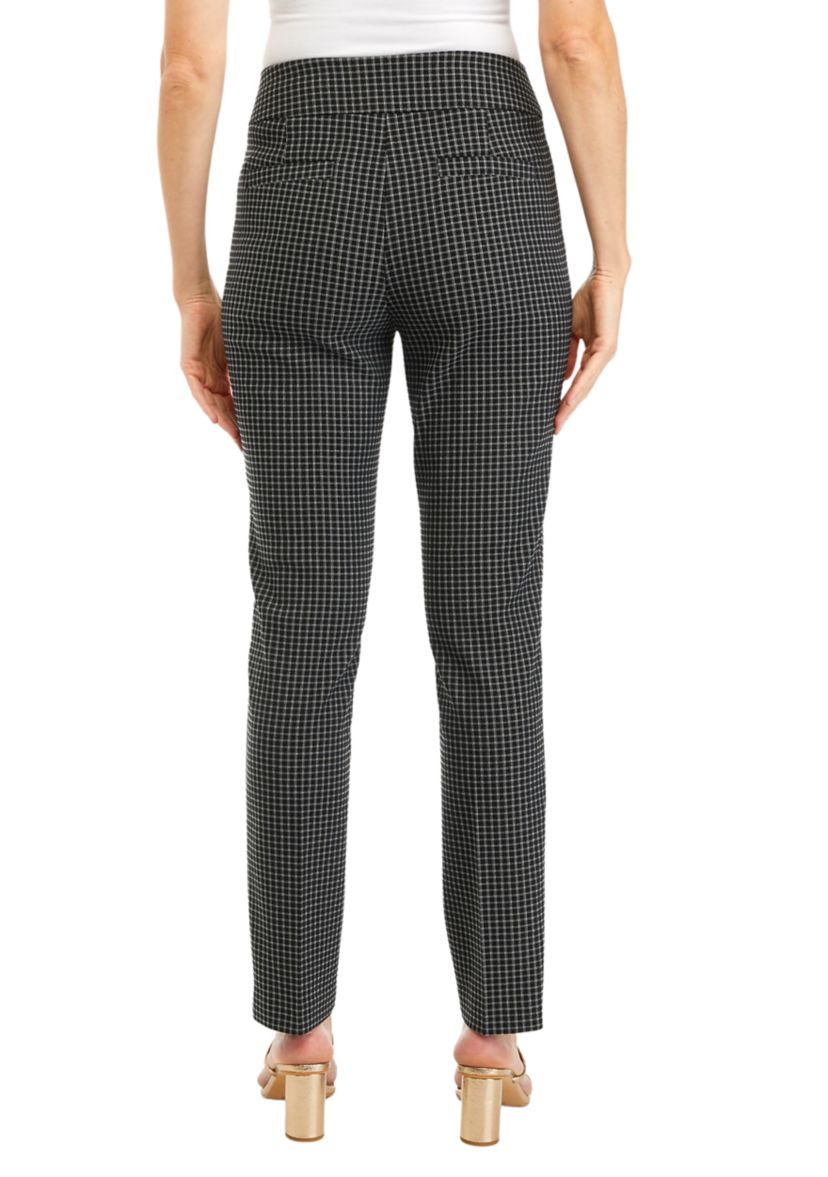 Womens Grid Print Pants 