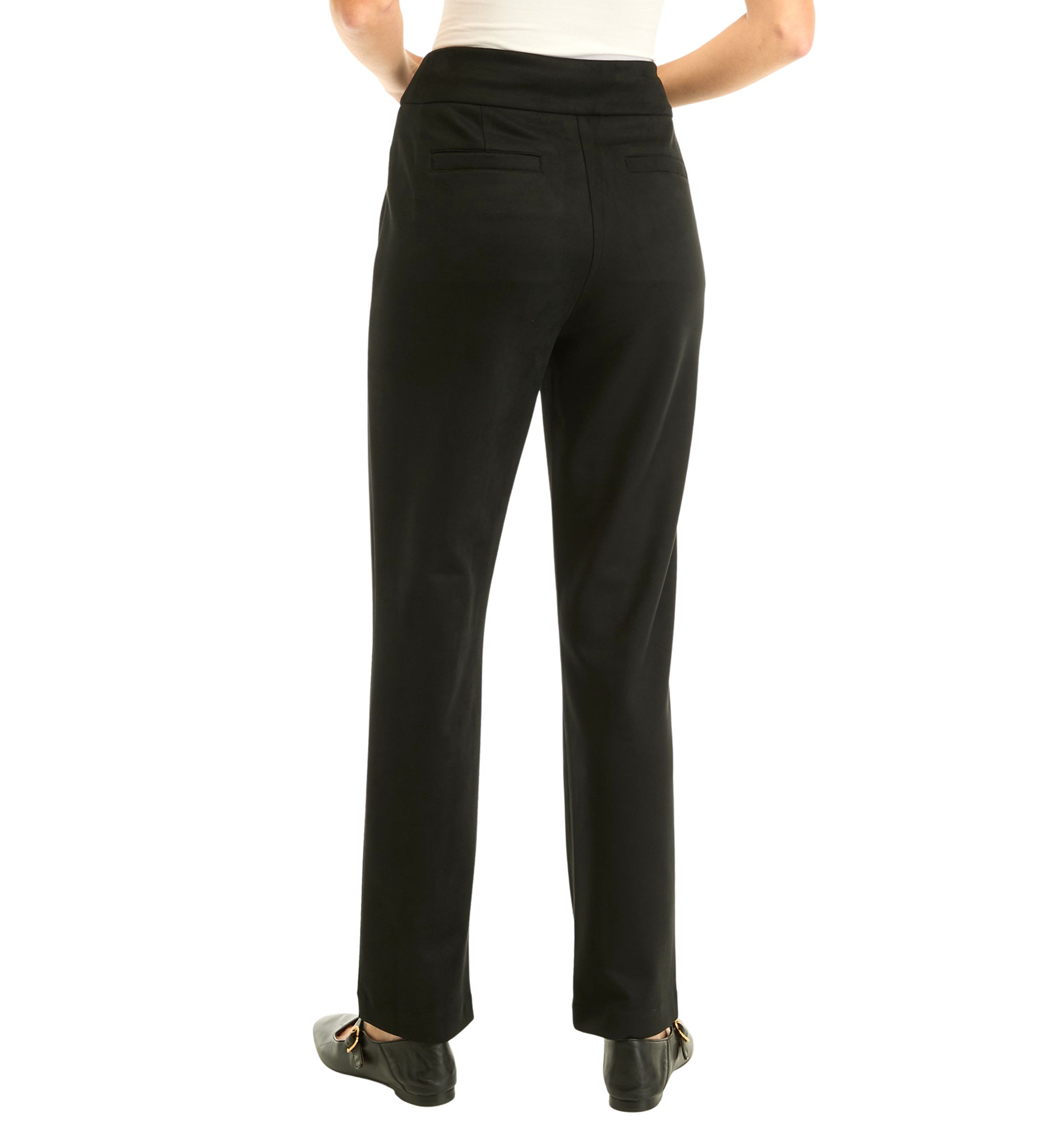 Womens Pull On Faux Suede Pants