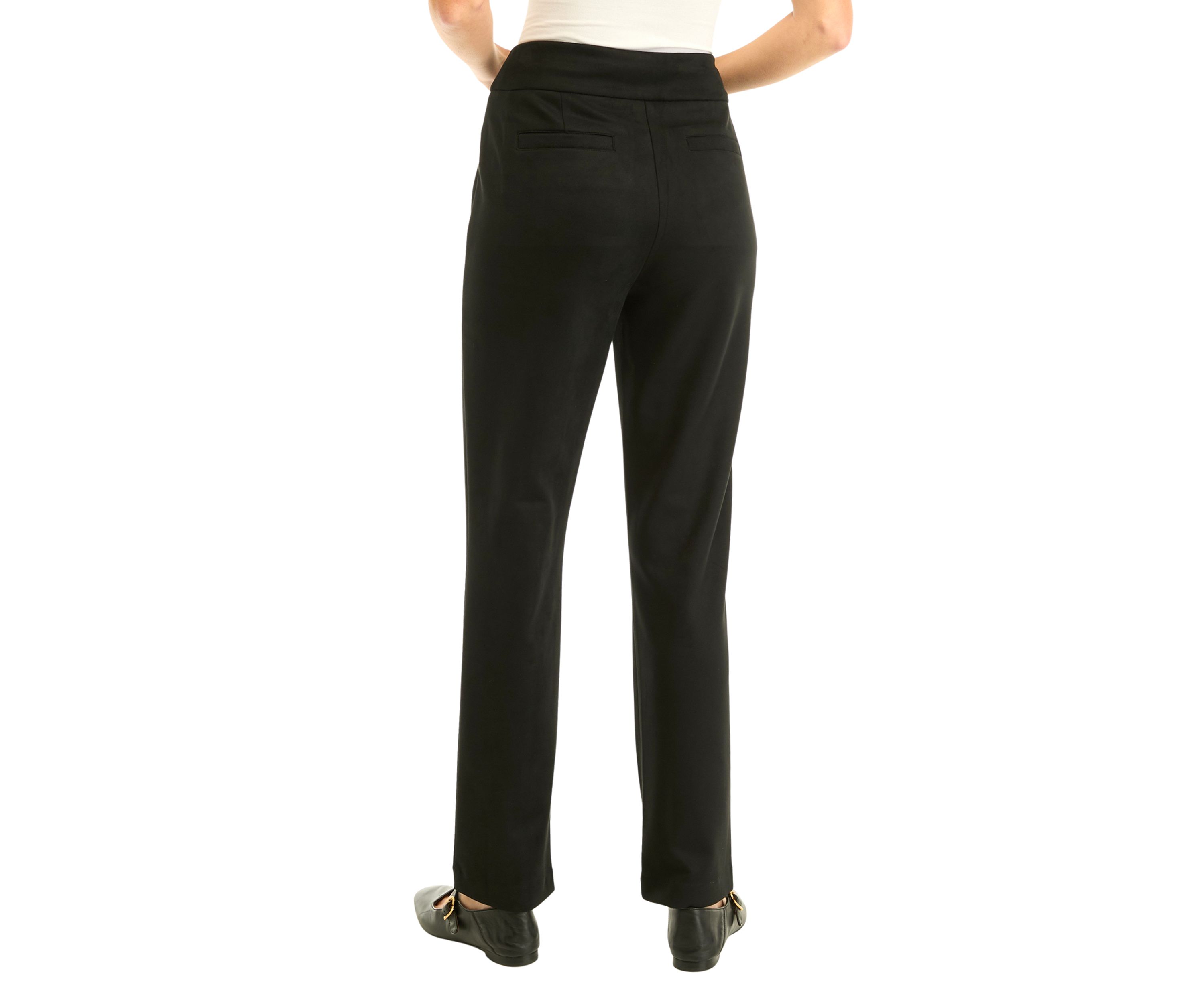 Womens Pull On Faux Suede Pants
