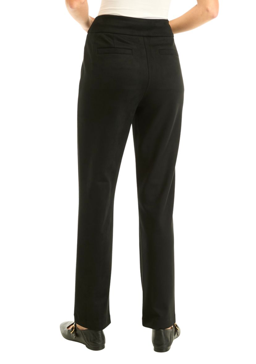 Womens Pull On Faux Suede Pants