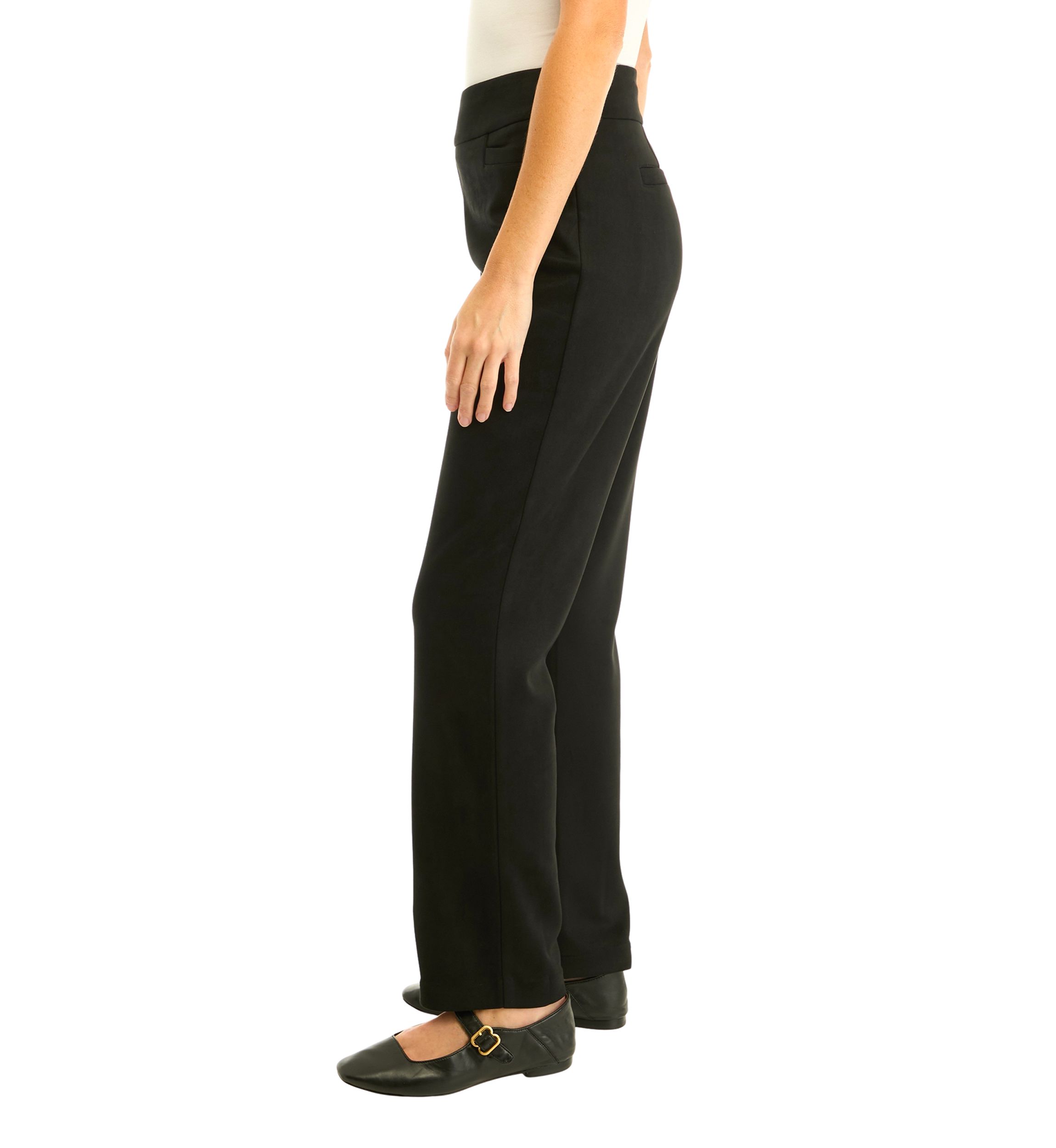 Womens Pull On Faux Suede Pants