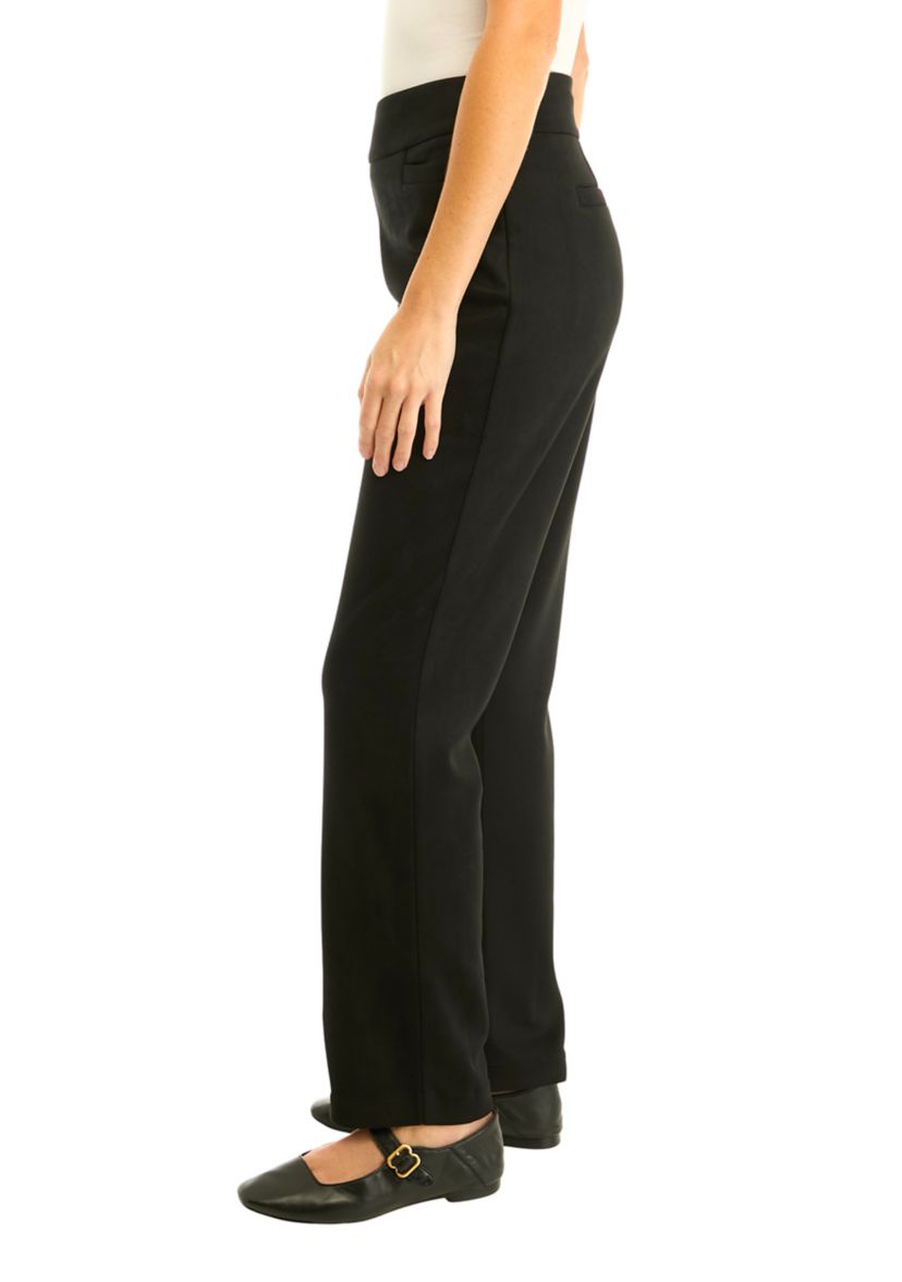 Womens Pull On Faux Suede Pants