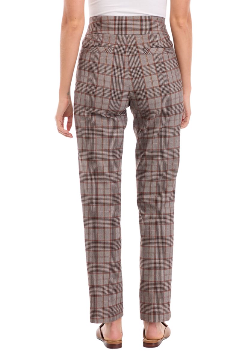 Womens Plaid Average Length Pants
