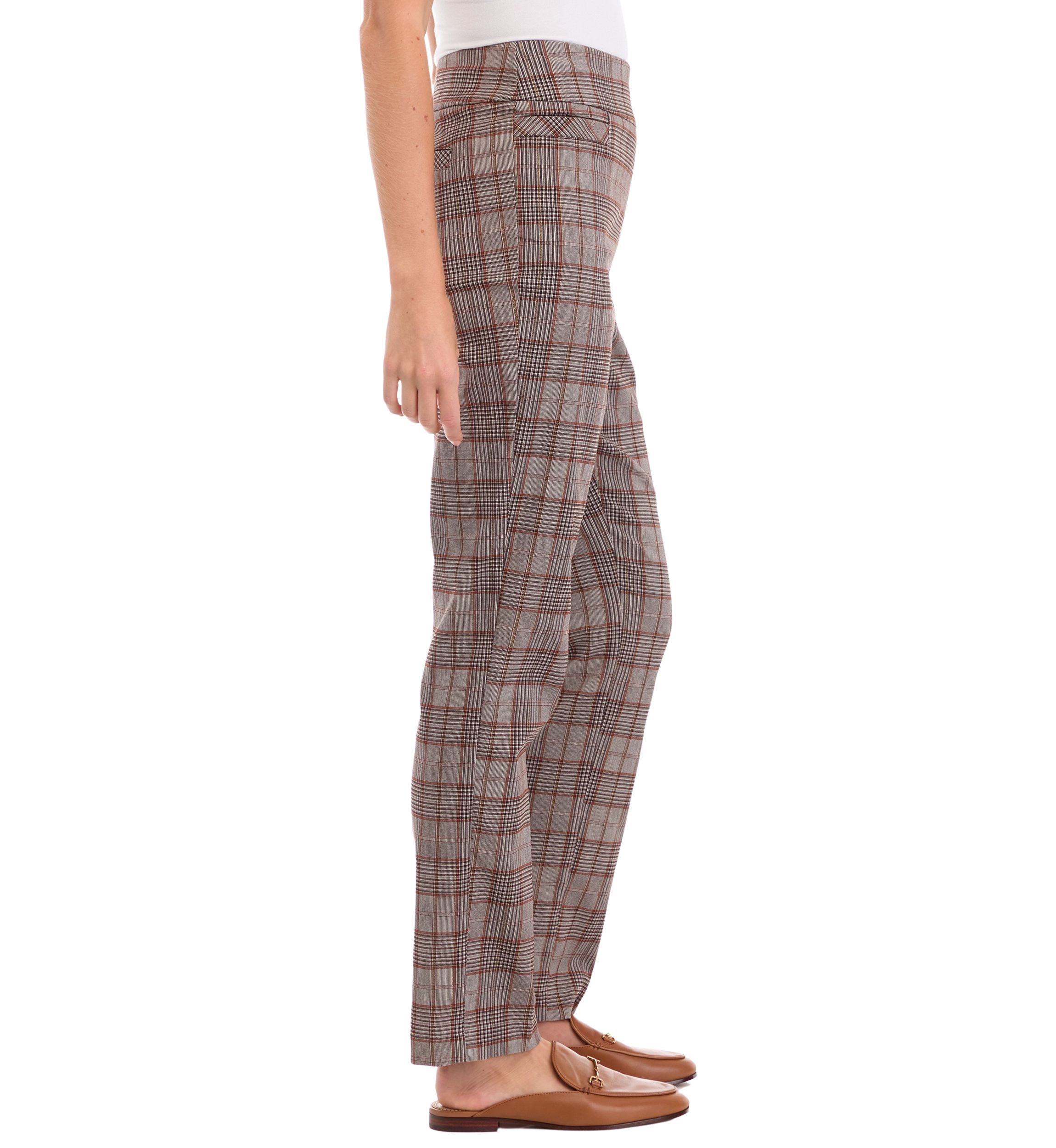 Womens Plaid Average Length Pants