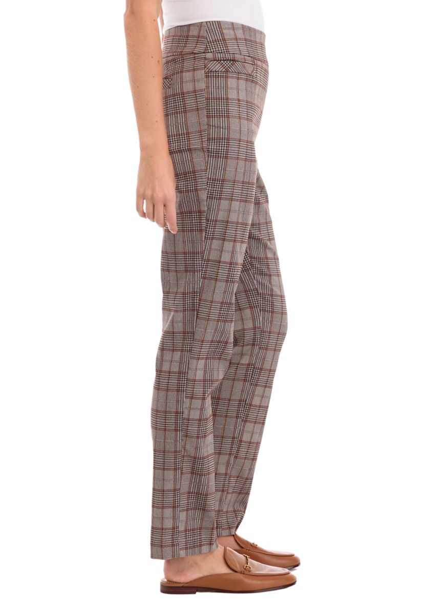 Womens Plaid Average Length Pants