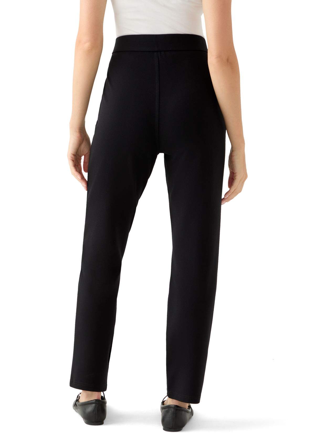 Petite Pull On Ponte Pants
