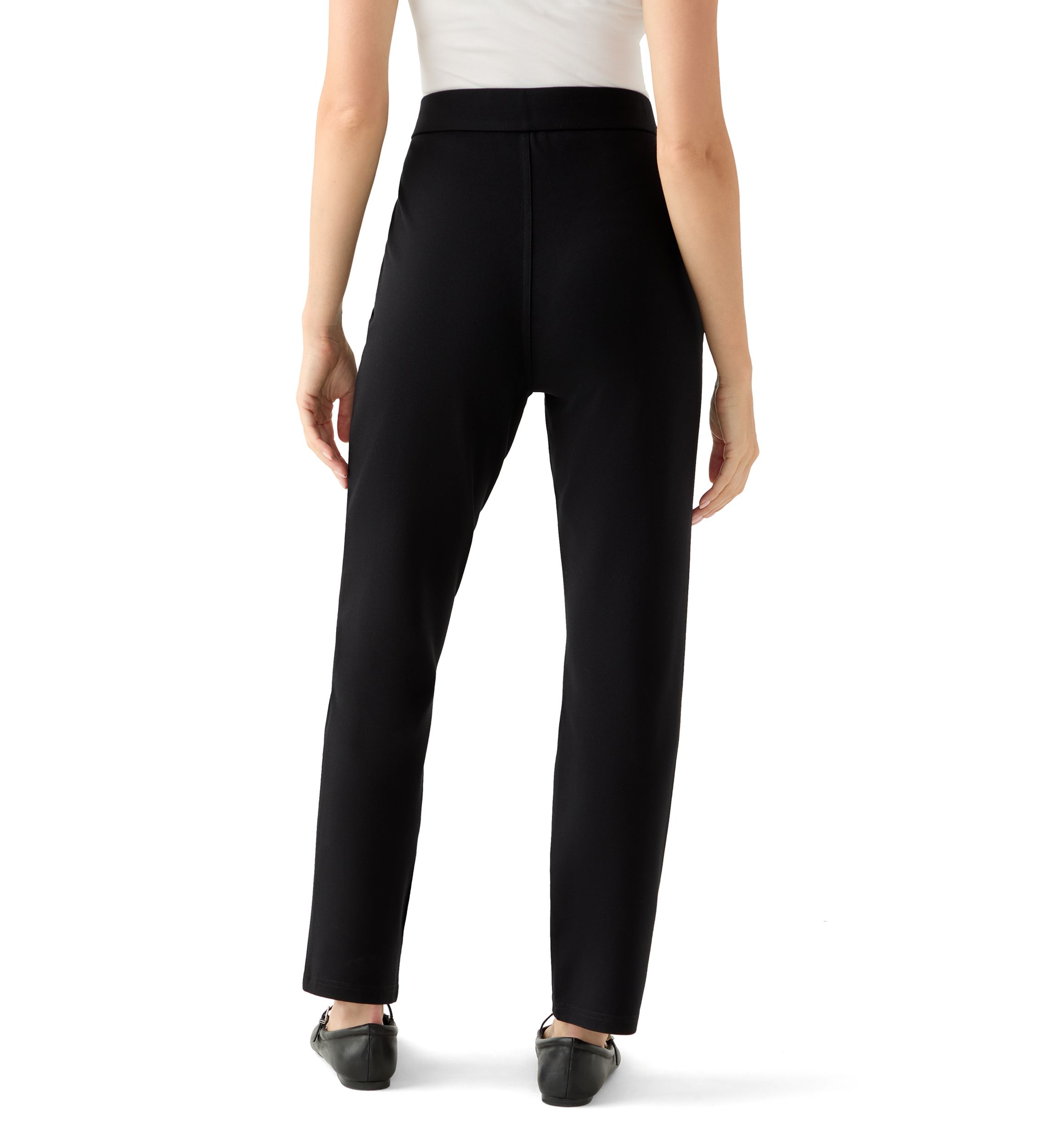 Petite Pull On Ponte Pants