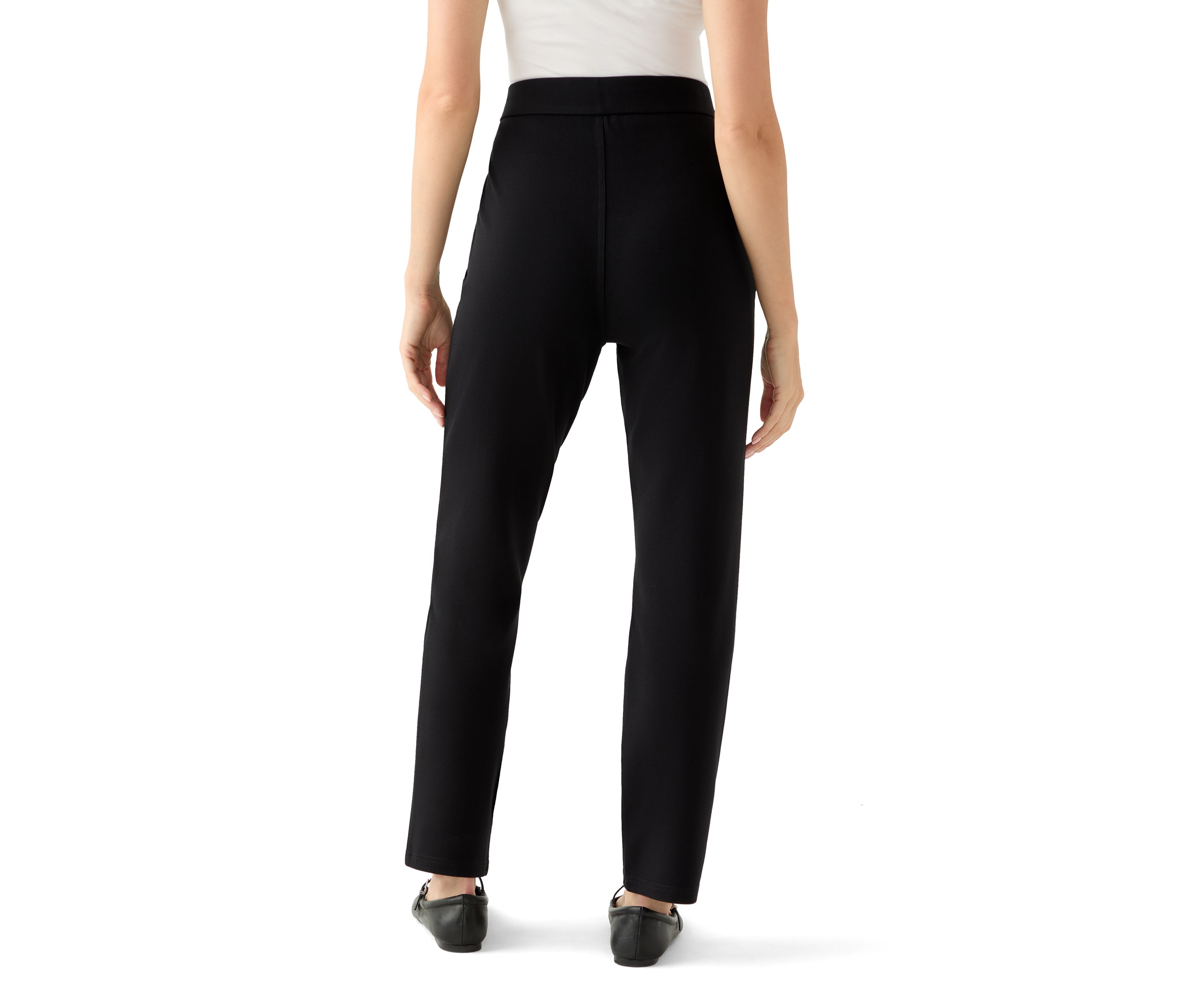 Petite Pull On Ponte Pants