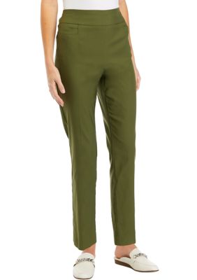 Kim Rogers Women's Petite Millenniumedium Average Pants, Sand, 10P