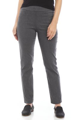 Kim Rogers Women's Petite Microfiber Solid Capris (Stone, 6P