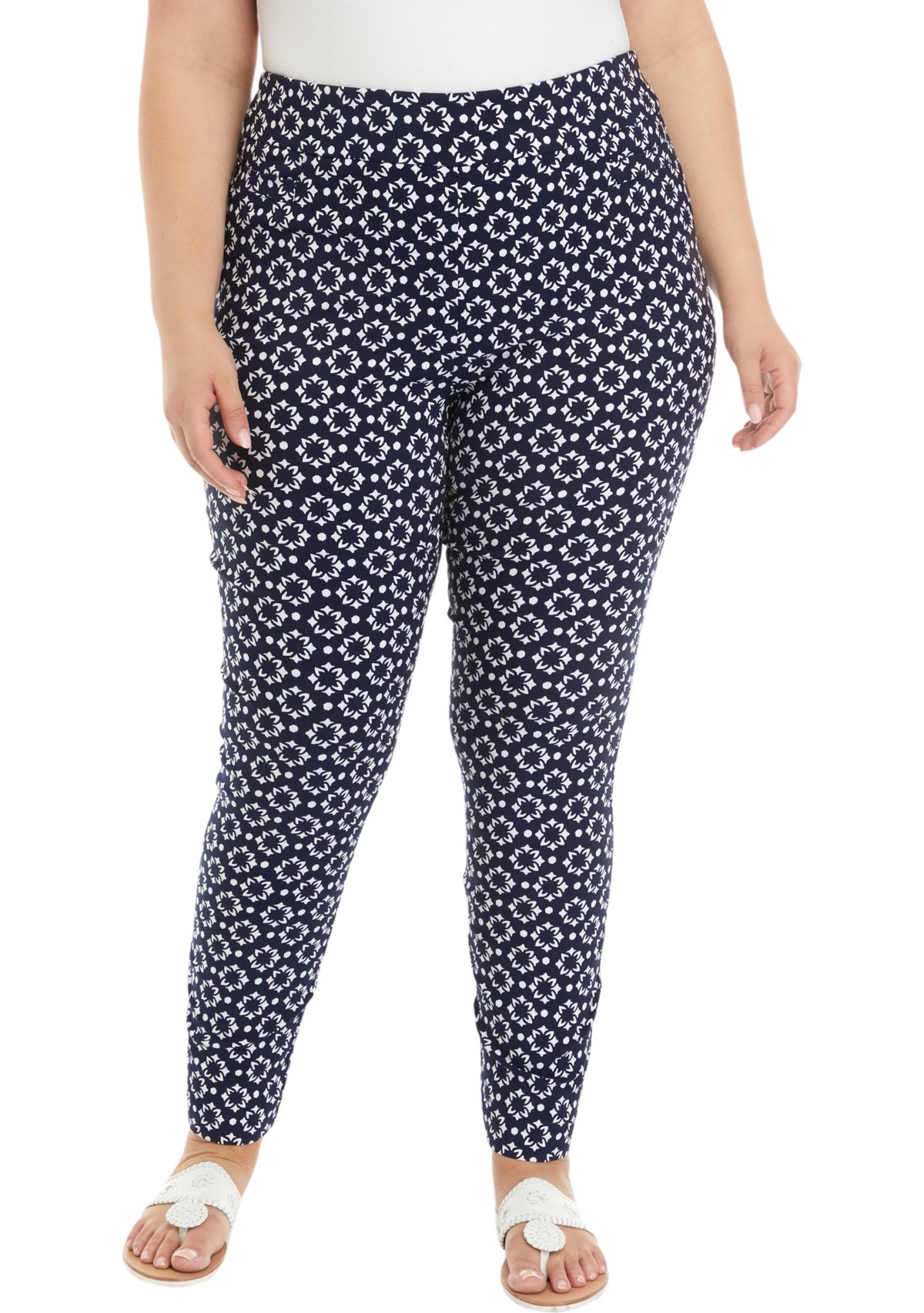 Plus Size Printed Millennium Pants 
