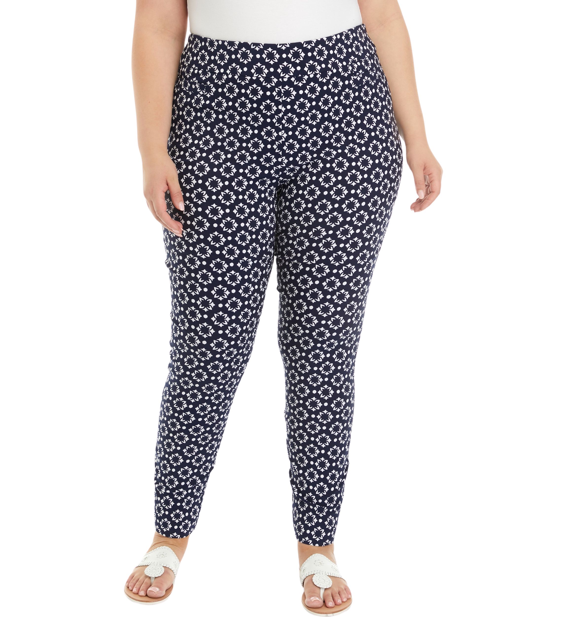 Plus Size Printed Millennium Pants 