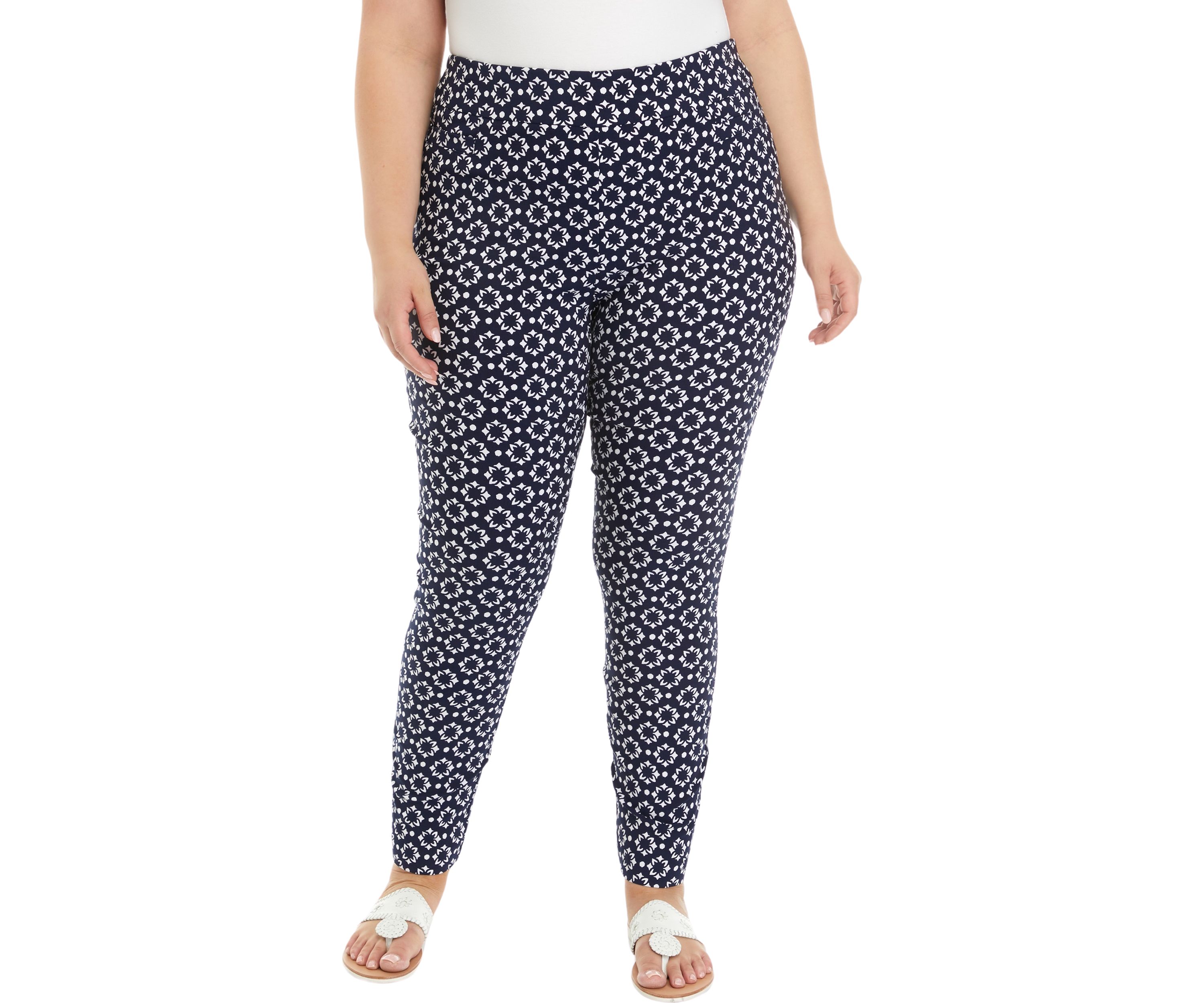 Plus Size Printed Millennium Pants 