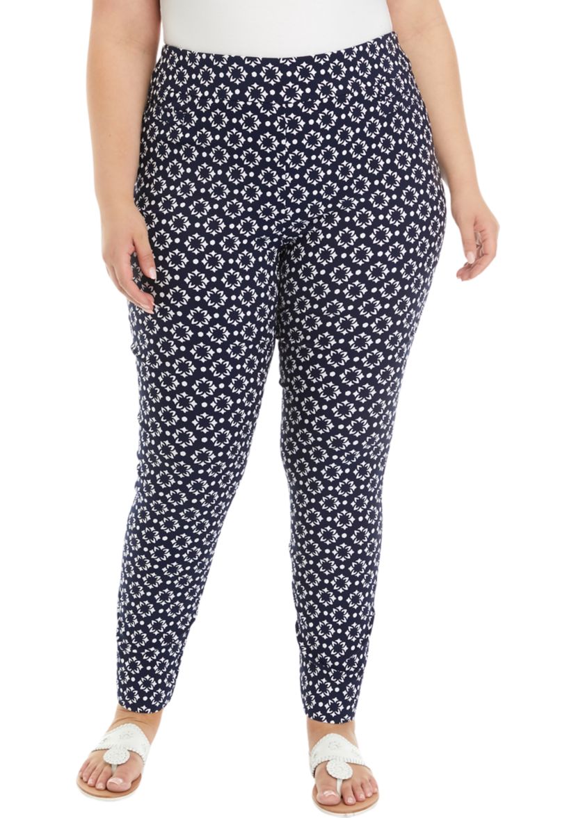 Plus Size Printed Millennium Pants 