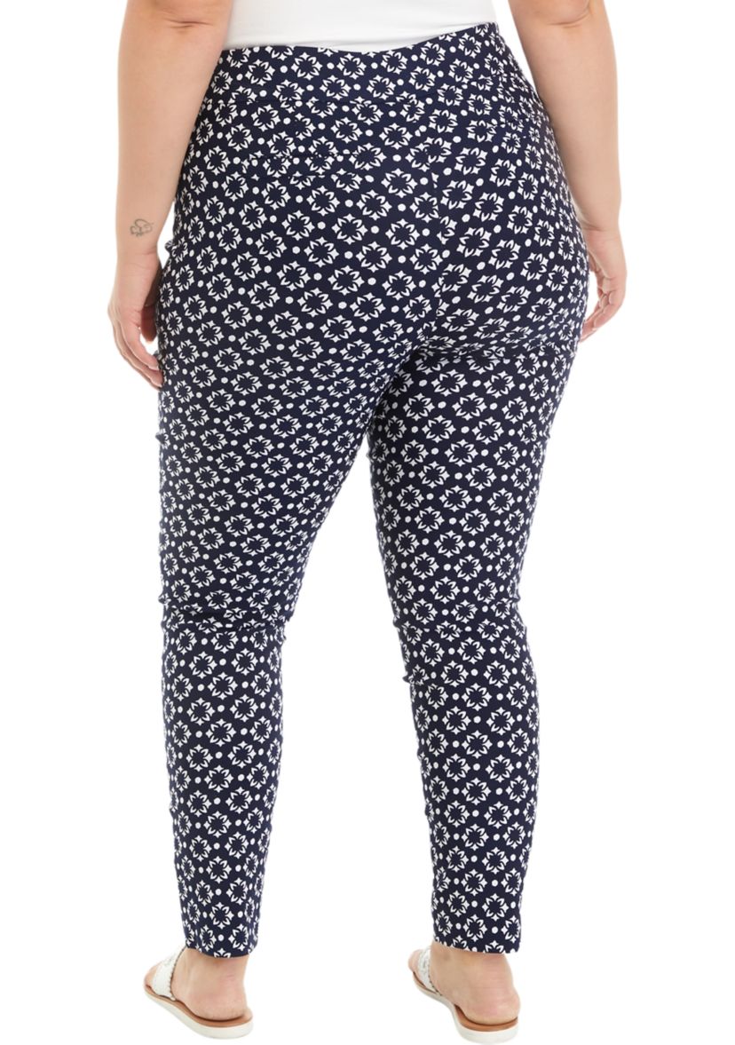 Plus Size Printed Millennium Pants 