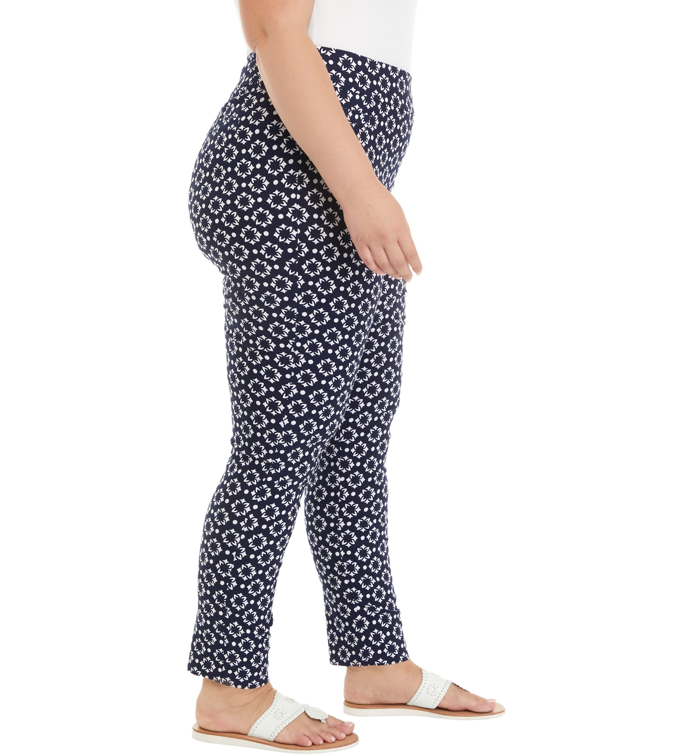 Plus Size Printed Millennium Pants 