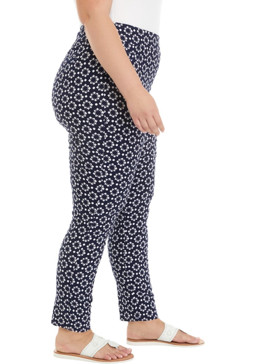 Plus Size Printed Millennium Pants 