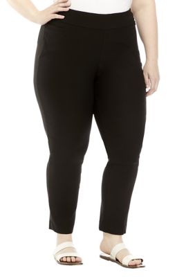 Kim Rogers Gray Luxe Pants Straight Leg Tummy Control – Excel Group