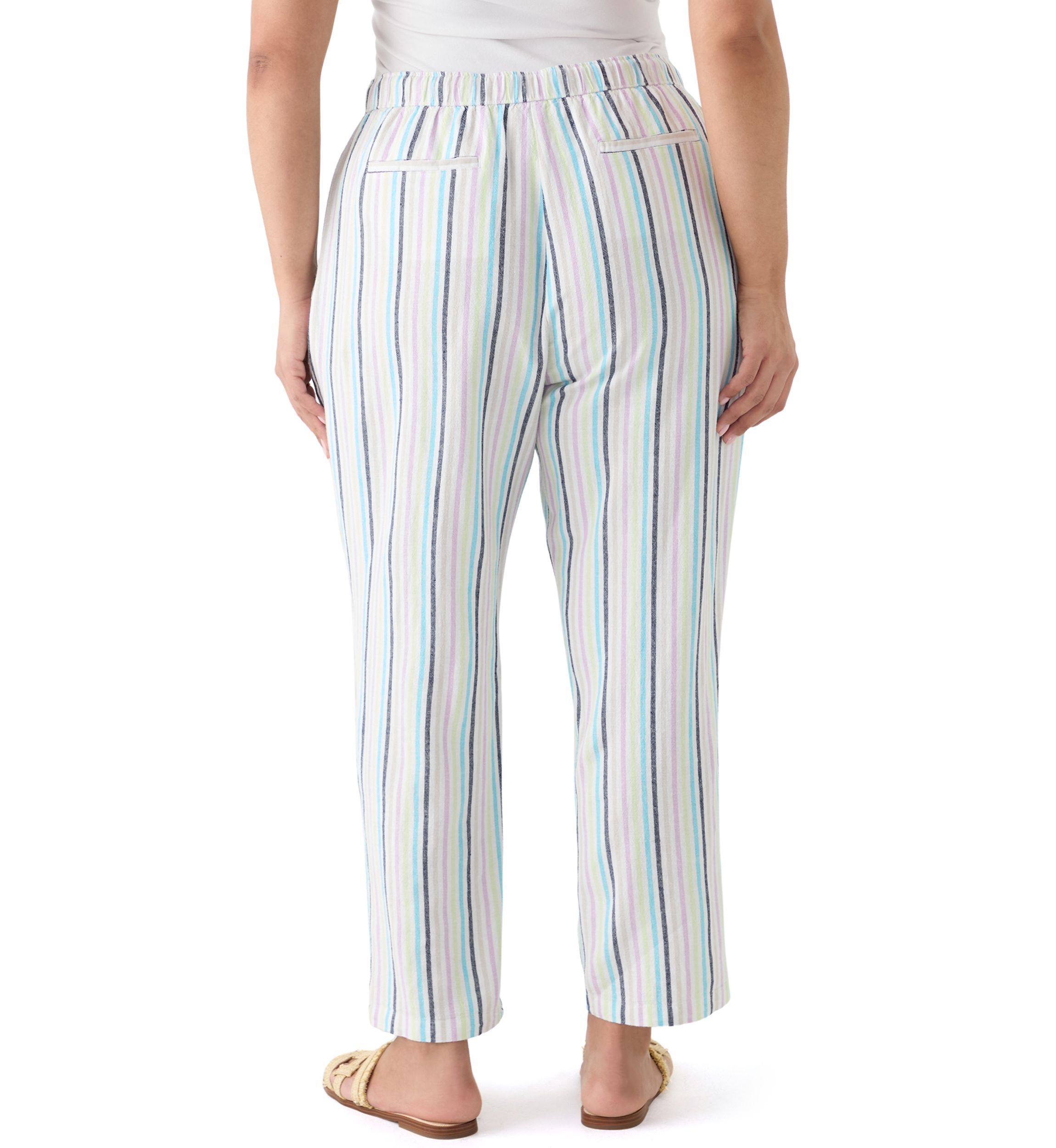 Plus Size Pull On Linen Pants
