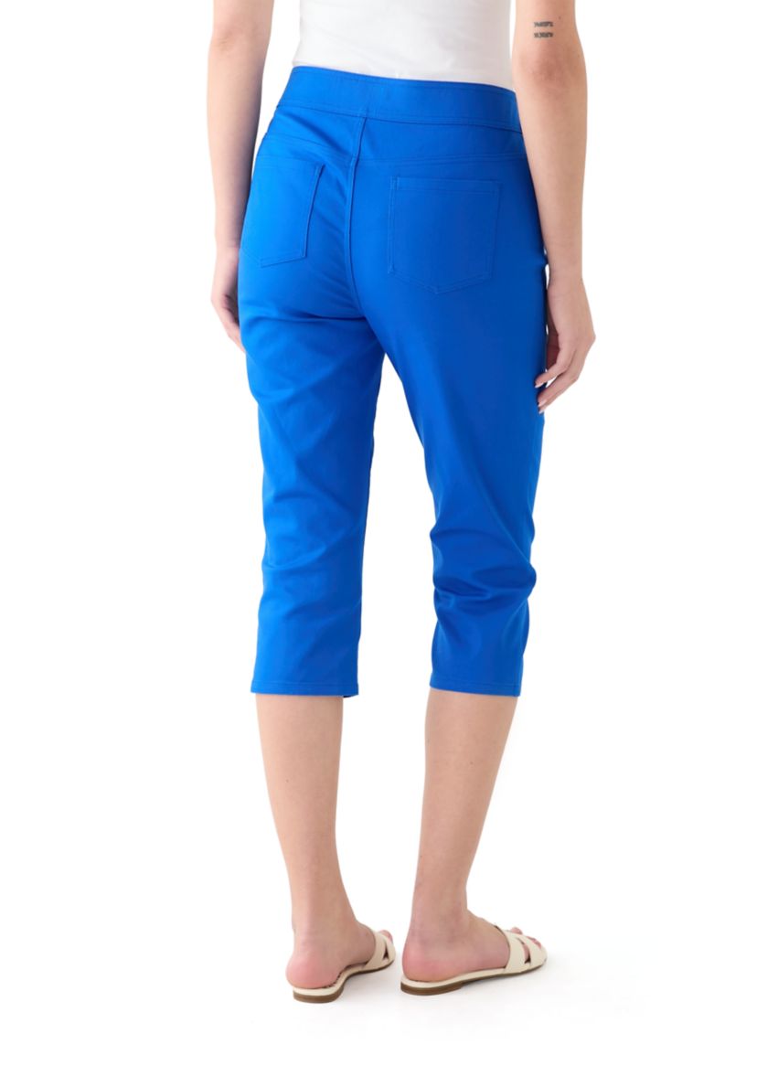 Womens Solid Capri Pants