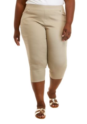 Jcpenney plus size on sale capris