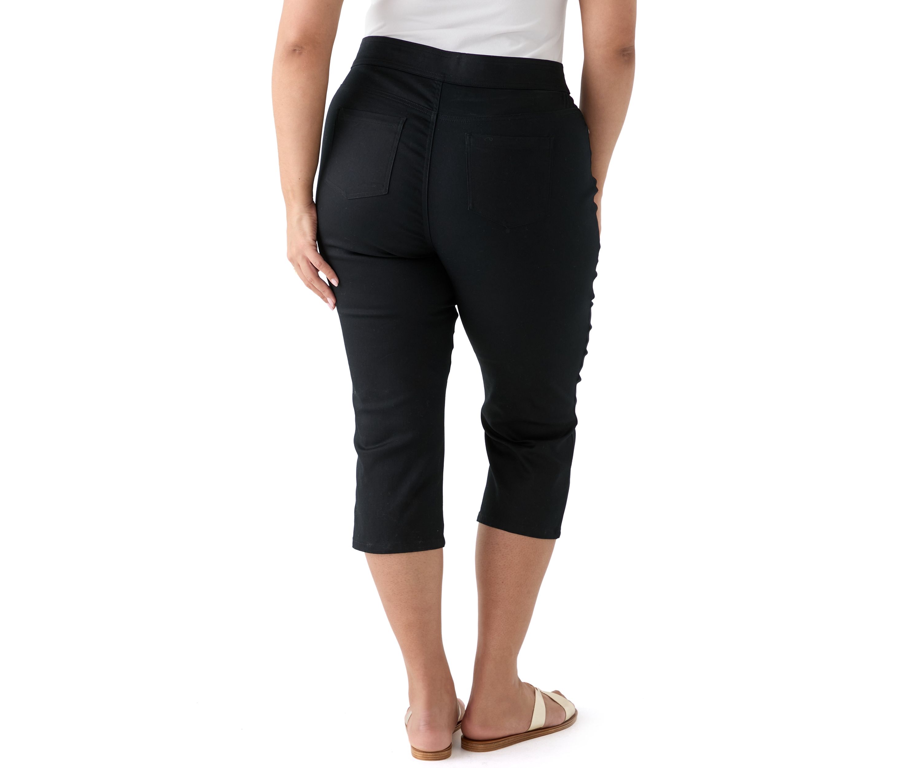 Plus Size Cotton Blend Capri Pants