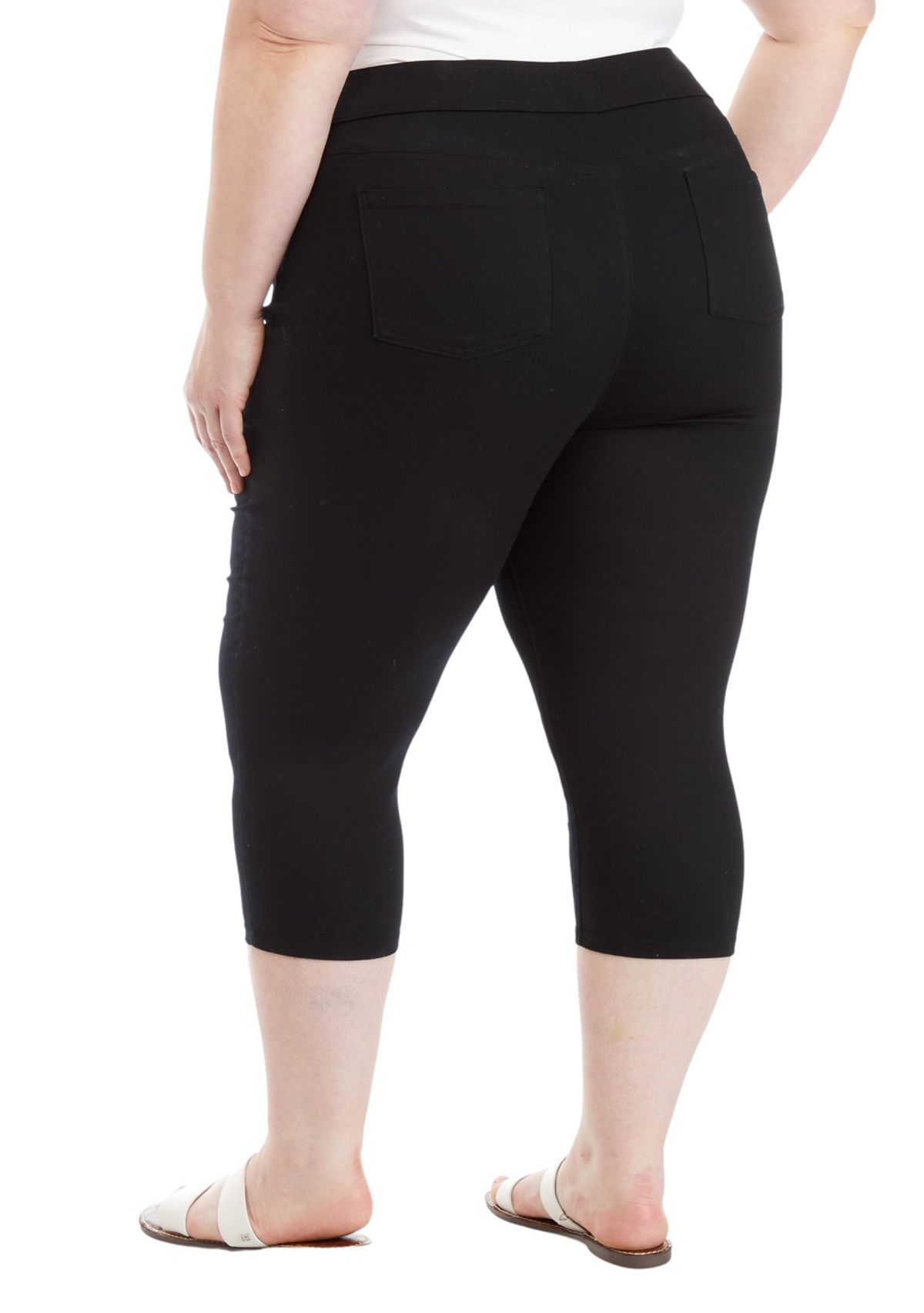 Plus Size Cotton Blend Capris