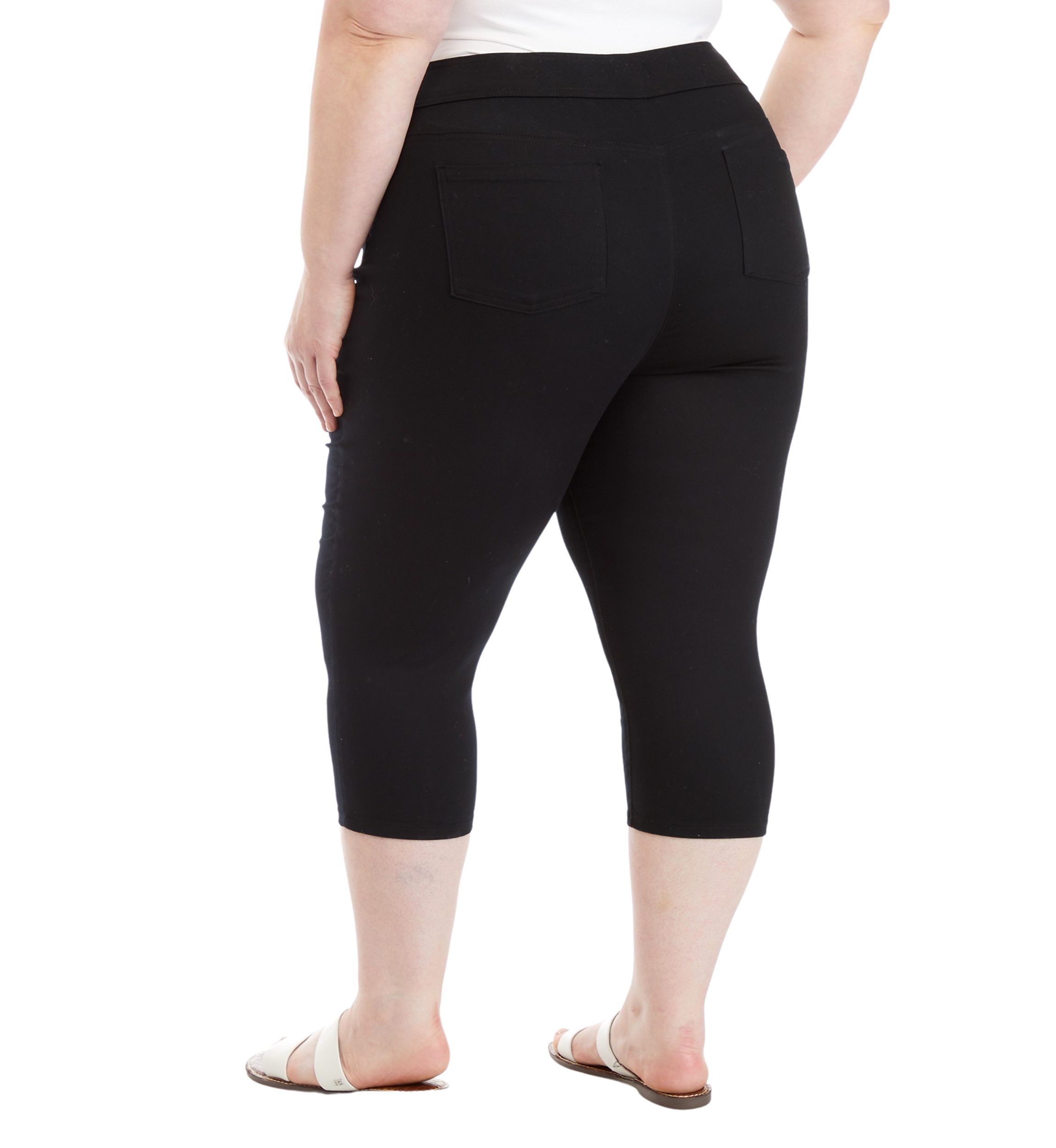 Plus Size Cotton Blend Capris