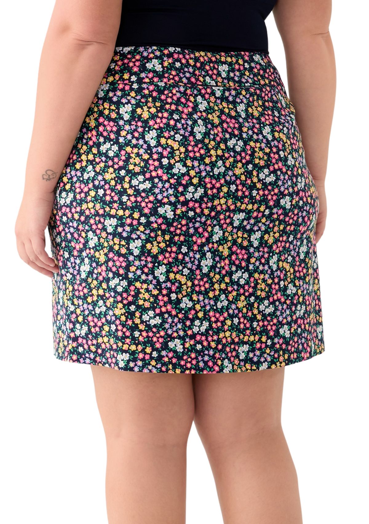 Plus Size Millennium Printed Skort
