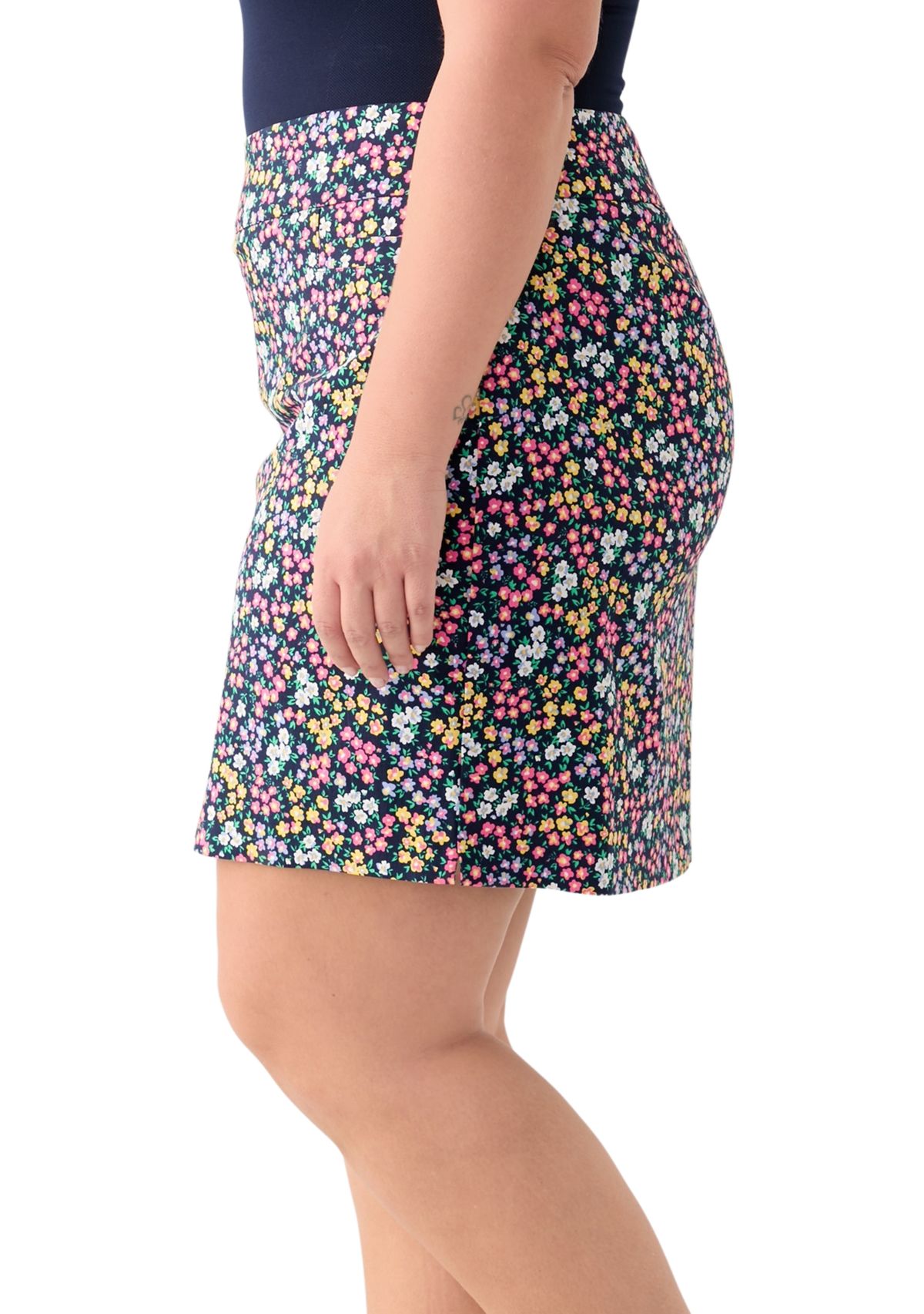 Plus Size Millennium Printed Skort