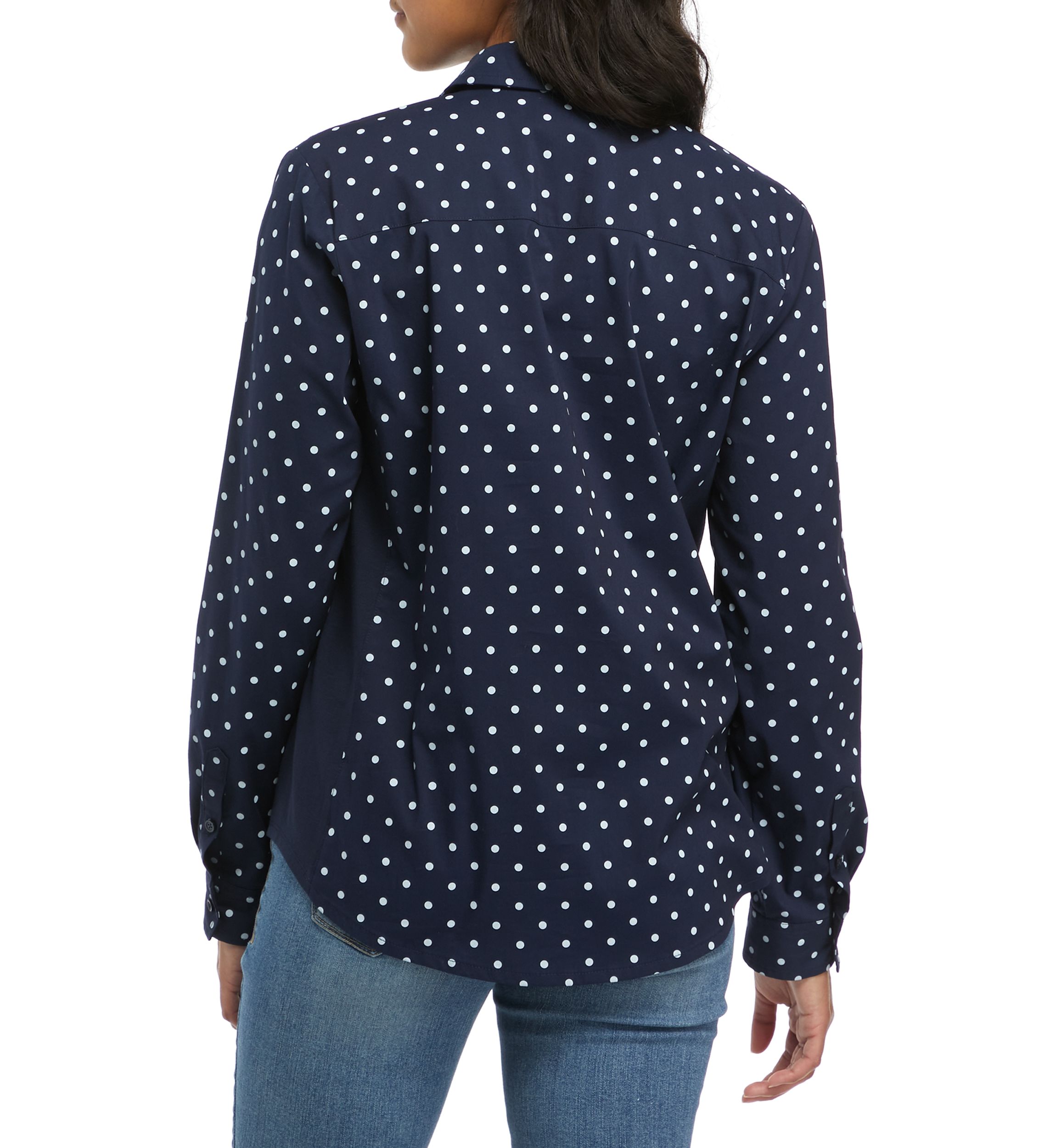 Womens Roll Tab Knit to Fit Shirt 
