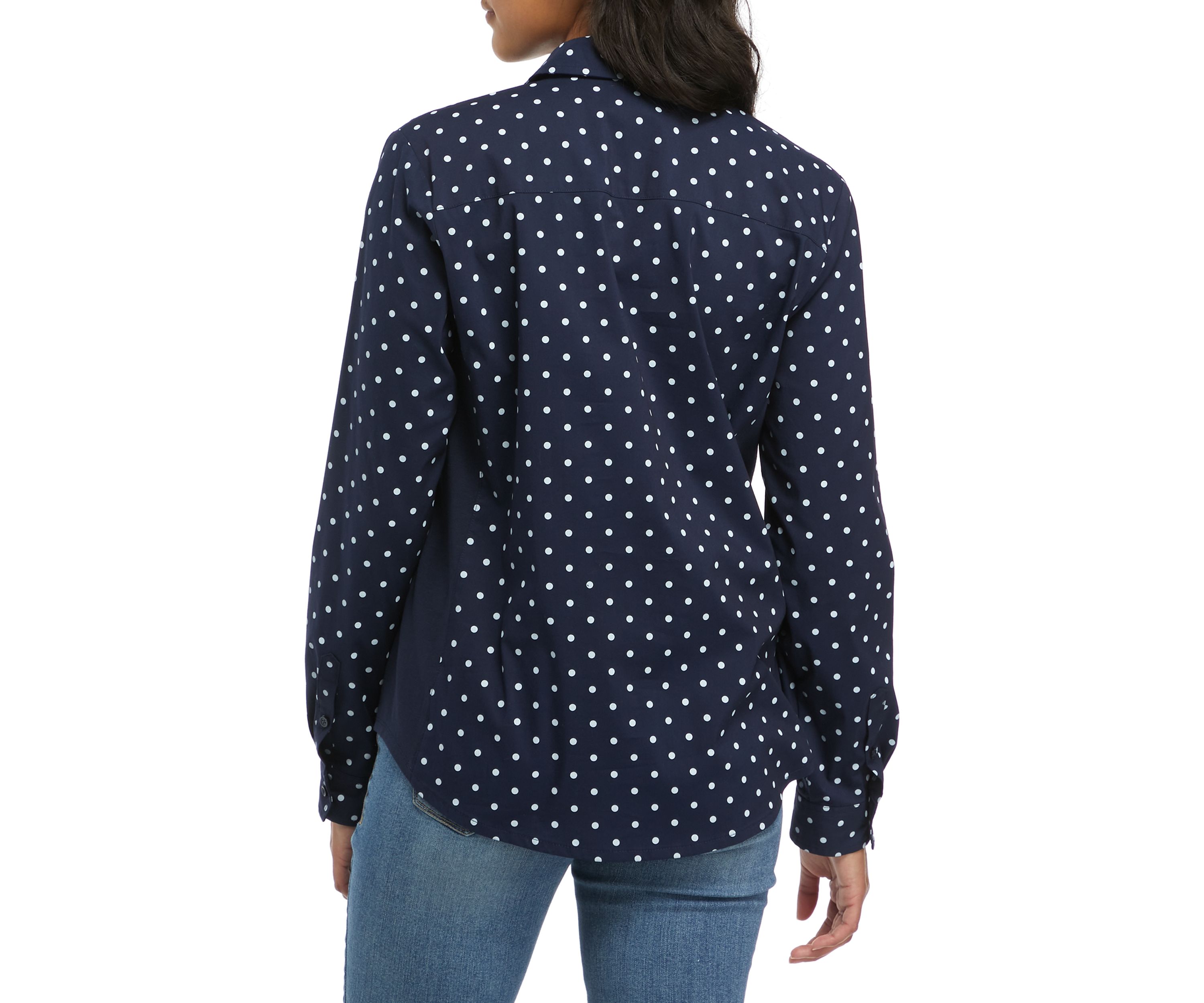Womens Roll Tab Knit to Fit Shirt 
