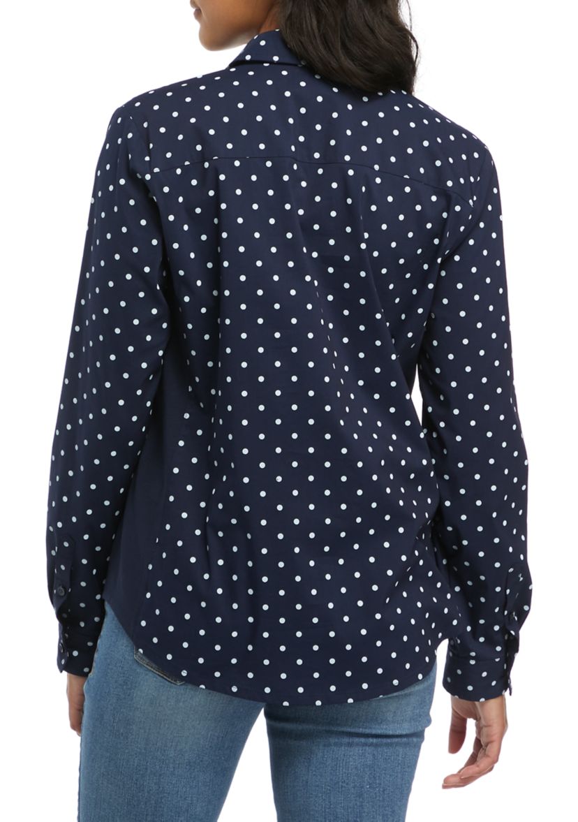Womens Roll Tab Knit to Fit Shirt 
